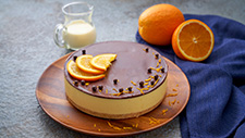 Orange Dark Chocolate Cheesecake