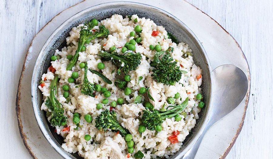 Spring Chicken and Vegetable Risotto