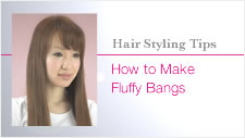 Creating fluffy bangs