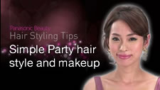 Simple Party Hairstyle and Makeup