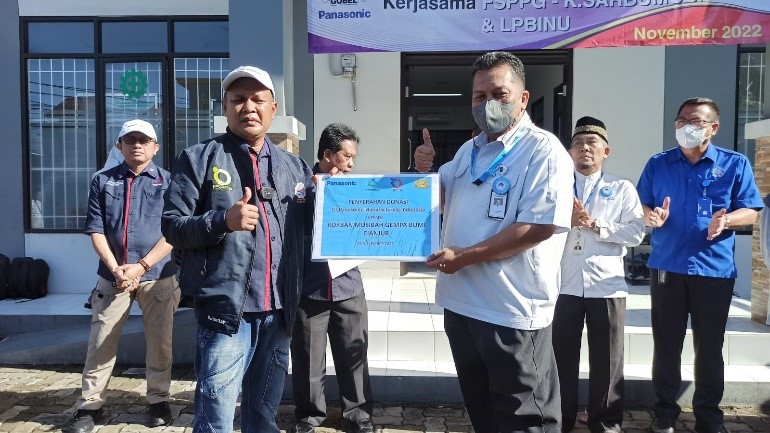Panasonic Salurkan Bantuan untuk Gempa Cianjur