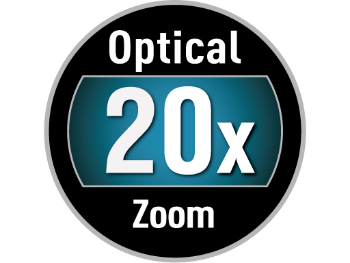 20-kertainen optinen zoomi