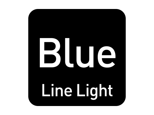 Plavo osvijetljena linija
