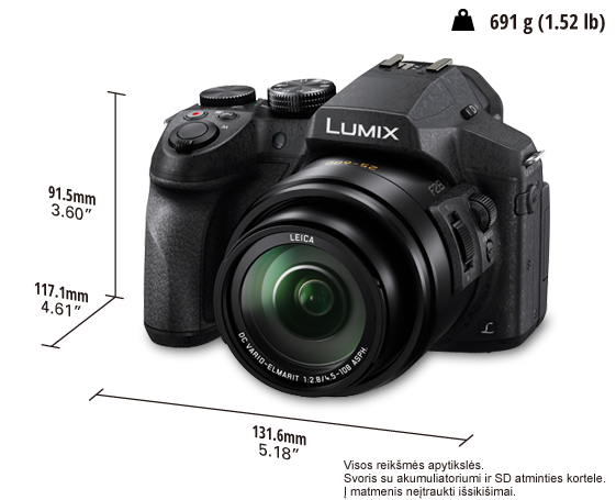 LUMIX skaitmeninis fotoaparatas DMC-FZ300EP