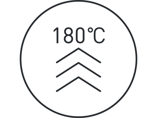 180 °C maximum temperature