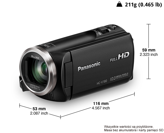 Kamera Full HD HC-V180