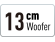 13cm stort woofer-element