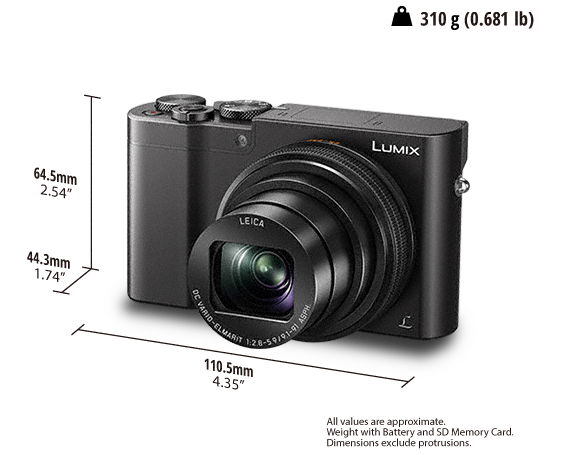 LUMIX Digital Camera DMC-TZ100EB