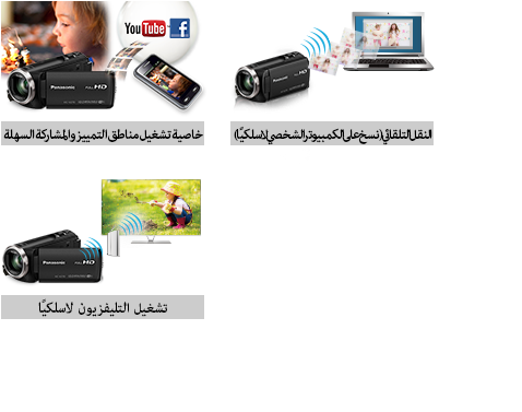 خاصية تشغيل مناطق التمييز والمشاركة السهلة