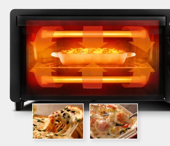 سخانات علوية وسفلية لتحقيق أقصى قدر من نتائج الطهي
