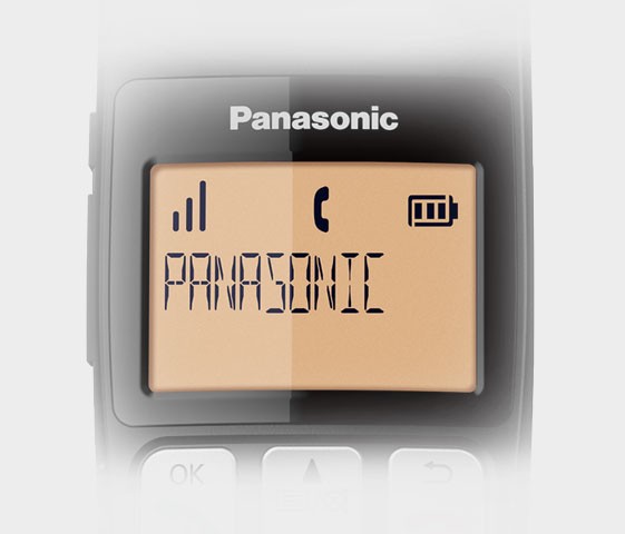 شاشة LCD مقاس 1.8 بوصة بإضاءة خلفية كهرمانية على السماعة
