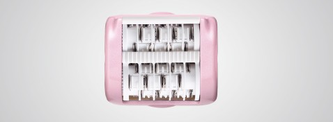 قرص أسطواني منزلق مزدوج لإزالة الشعر الزائد بسرعة أكبر