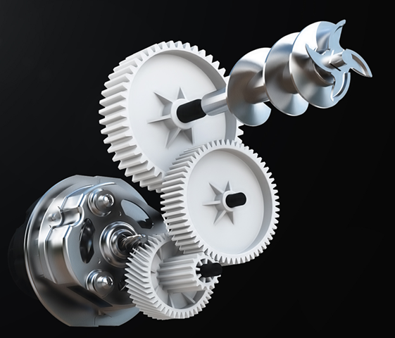 A Powerful Motor Enable
Speedy Grinding