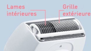 Lame intérieure sans contact direct avec la peau
