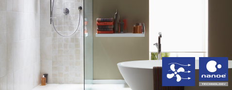 Image of an impeccably neat and clean washroom.