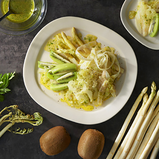 Japanese mountain asparagus and celery salad See more