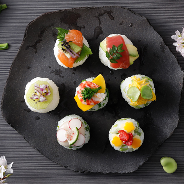 Sushi balls with fruit and vegetables See more