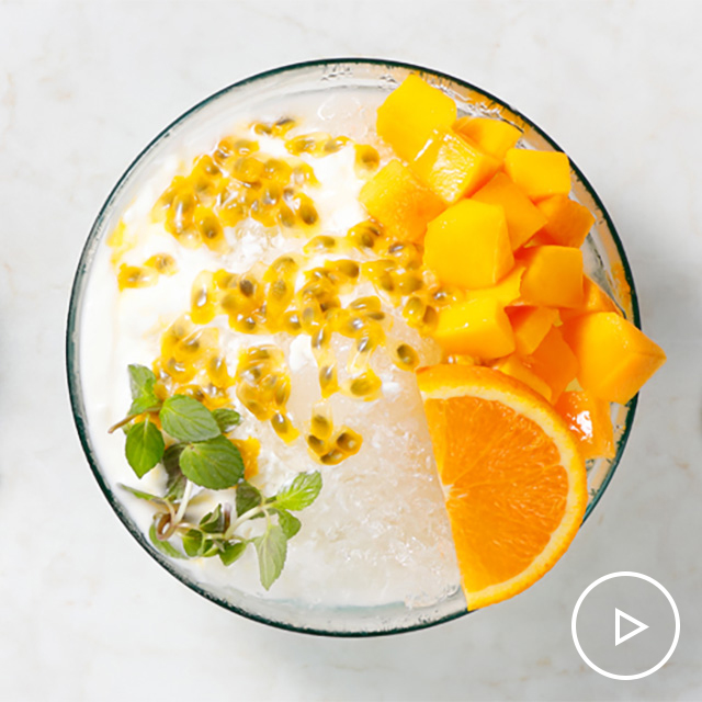 Tropical Fruit Shaved Ice and Purple Slushie See more