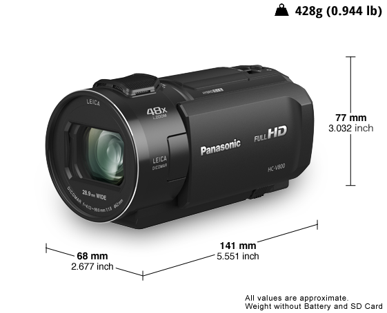 Full-HD Premium Handheld Camcorder -  HC-V800