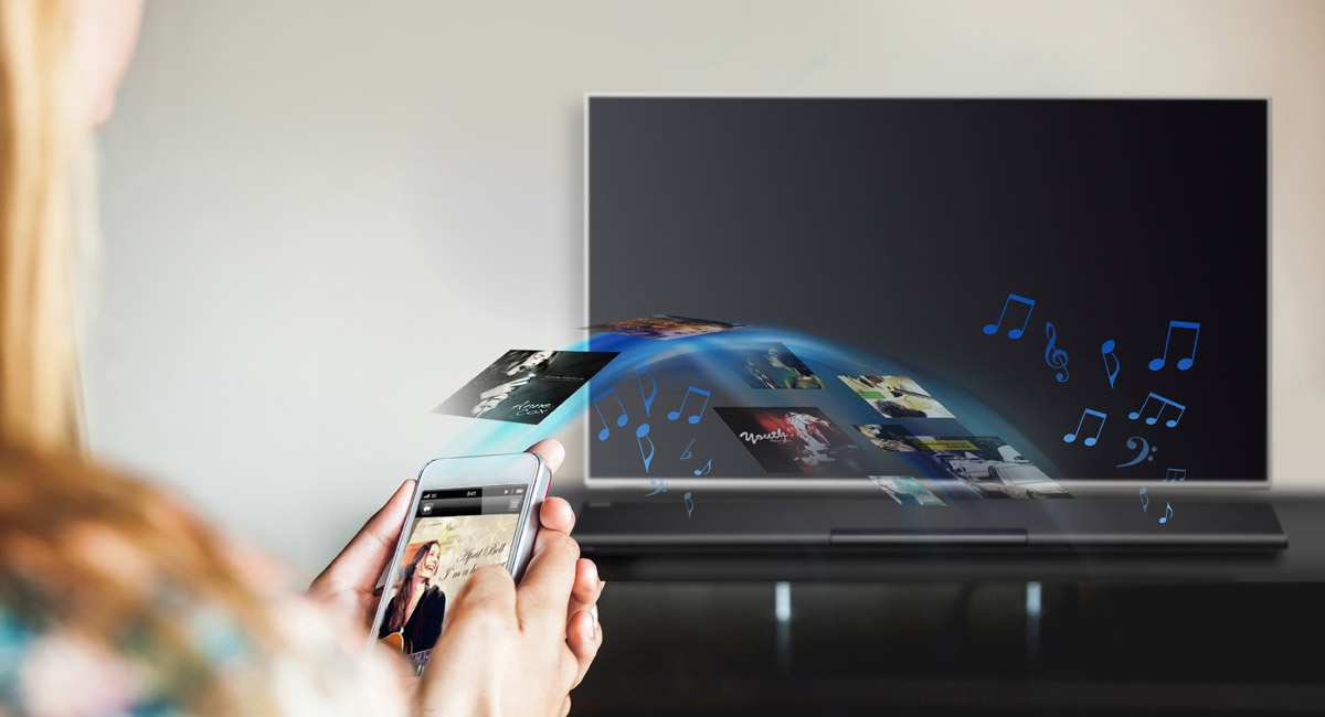 Streama musiken med trådlös överföring