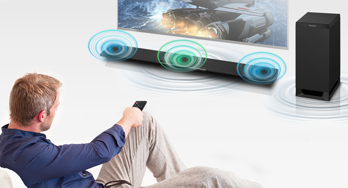 Profitez du cinéma avec un son clair et dynamique