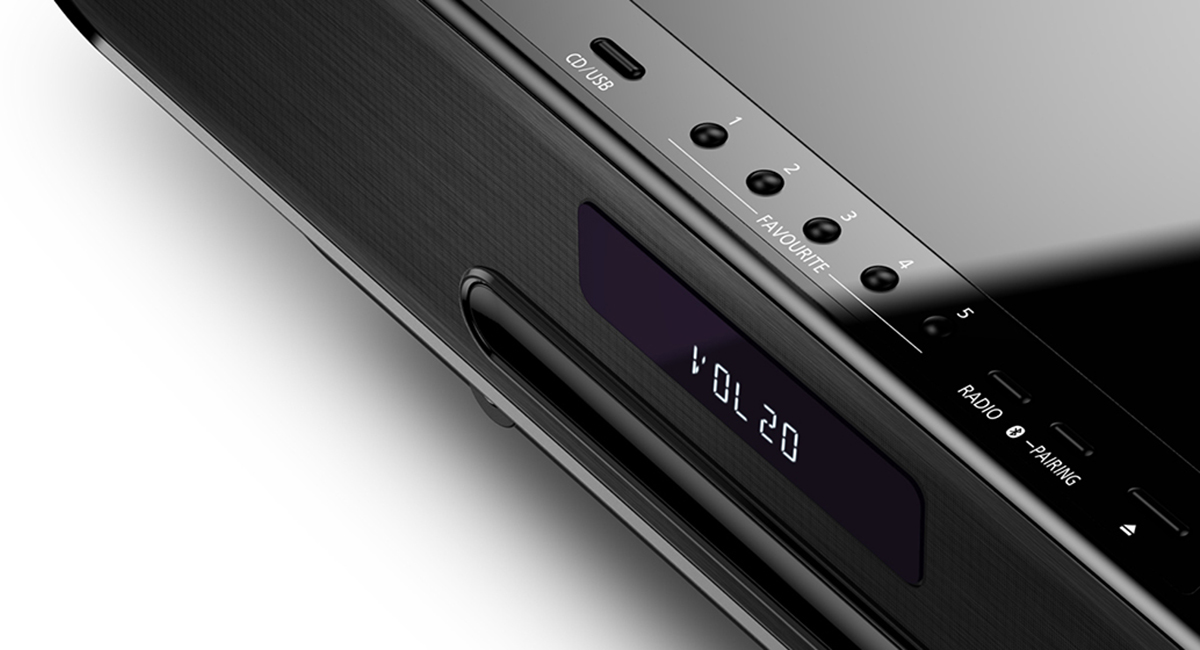 
Dina favoritstationer med 5 snabbknappar
