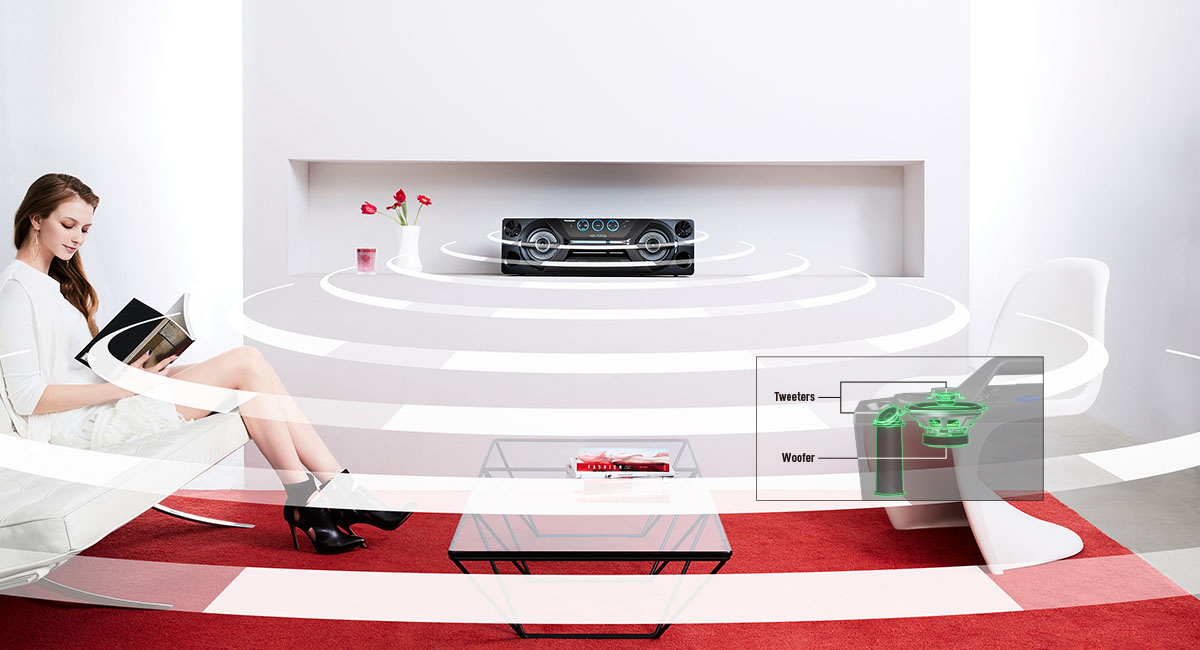 環繞室內音效，炒熱聚會氣氛