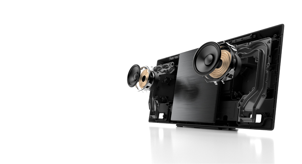 8-cm-Vollbereichslautsprecher und Twisted Acoustic Port