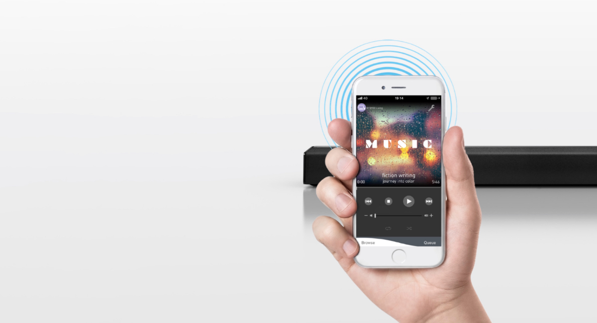 Stream your favourite music
wirelessly