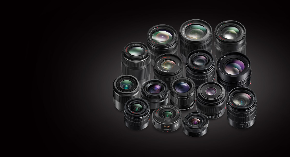 قائمة كبيرة من عدسات LUMIX G