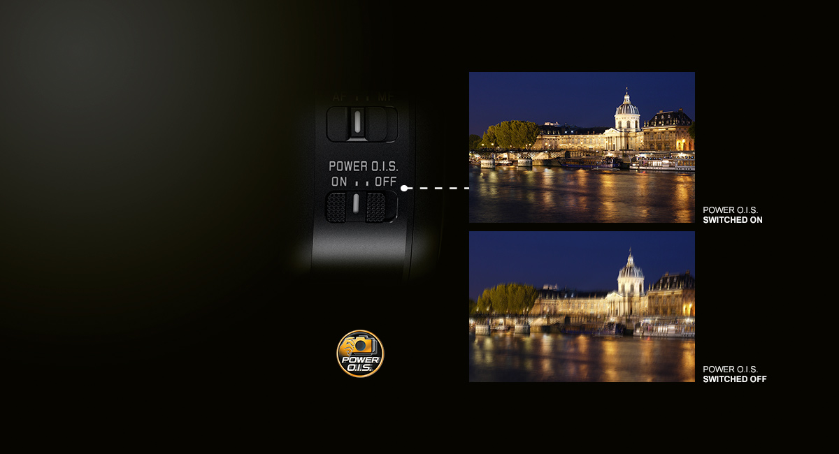 POWER O.I.S. – des photos d'une grande précision