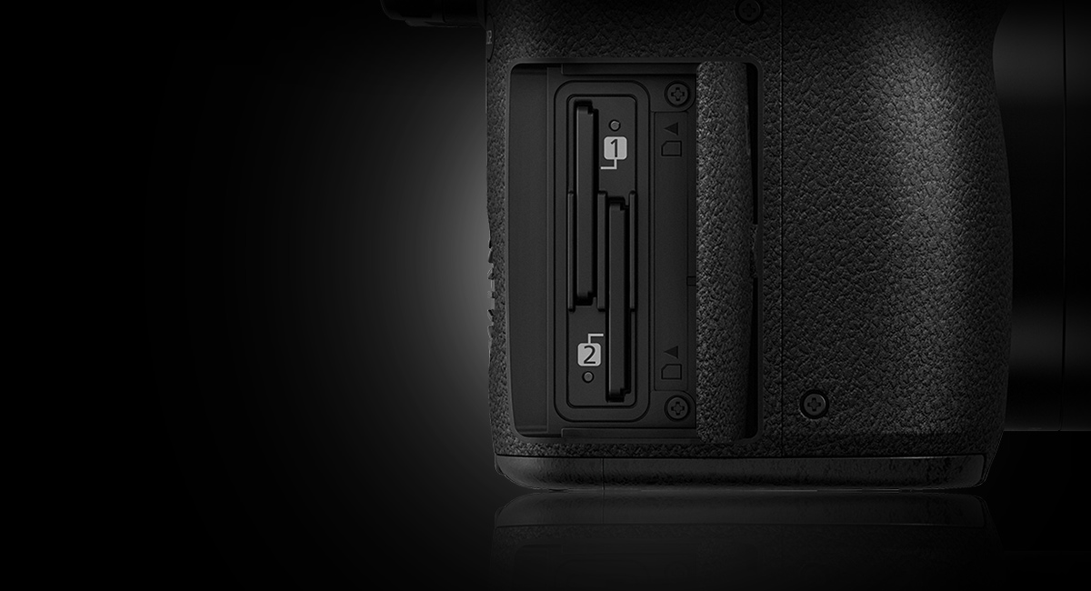 Never Miss A Recording - Dual UHS-II SD Card Slots*