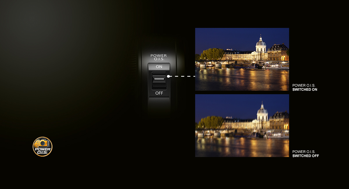 POWER O.I.S. –
ultra-sharp photos