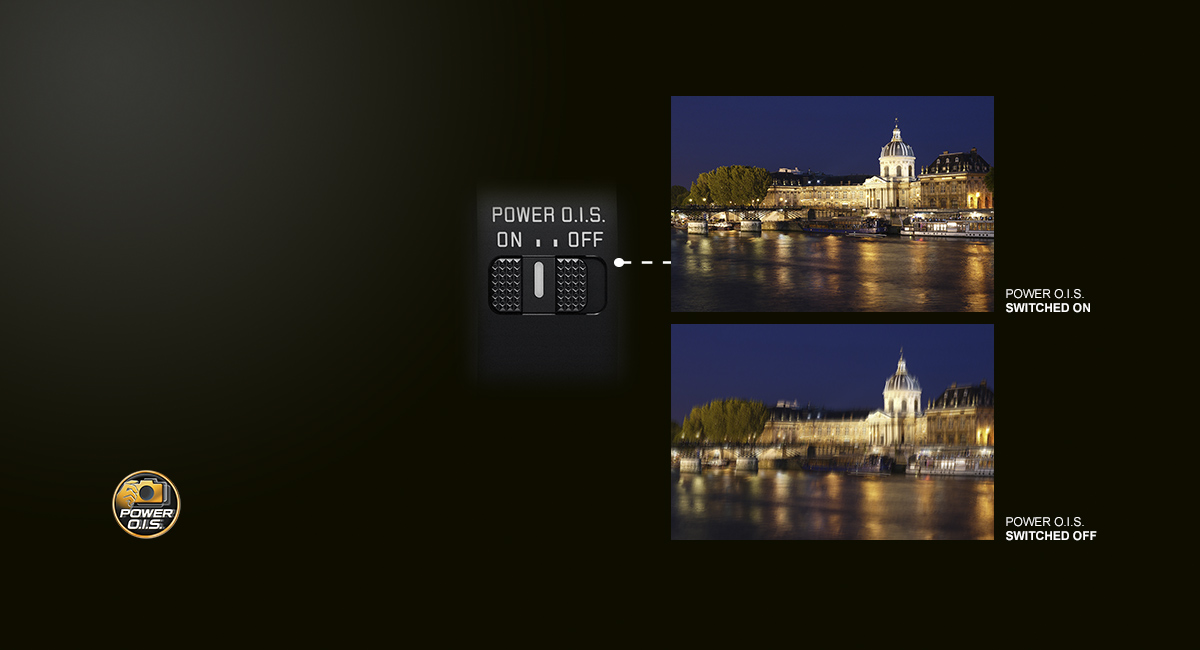 POWER O.I.S. –
ultra-sharp photos