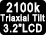 2100K-Punkt-LCD mit dreiachsiger Neigung