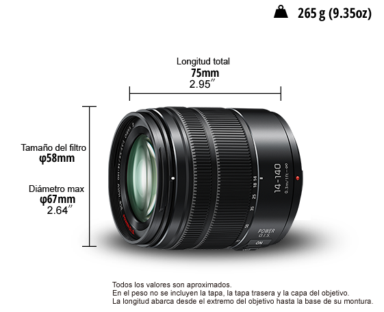 Objetivo LUMIX G H-FSA14140