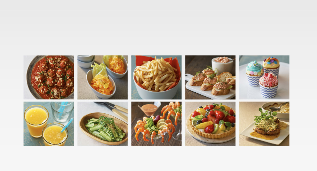 A wide variety of Recipes