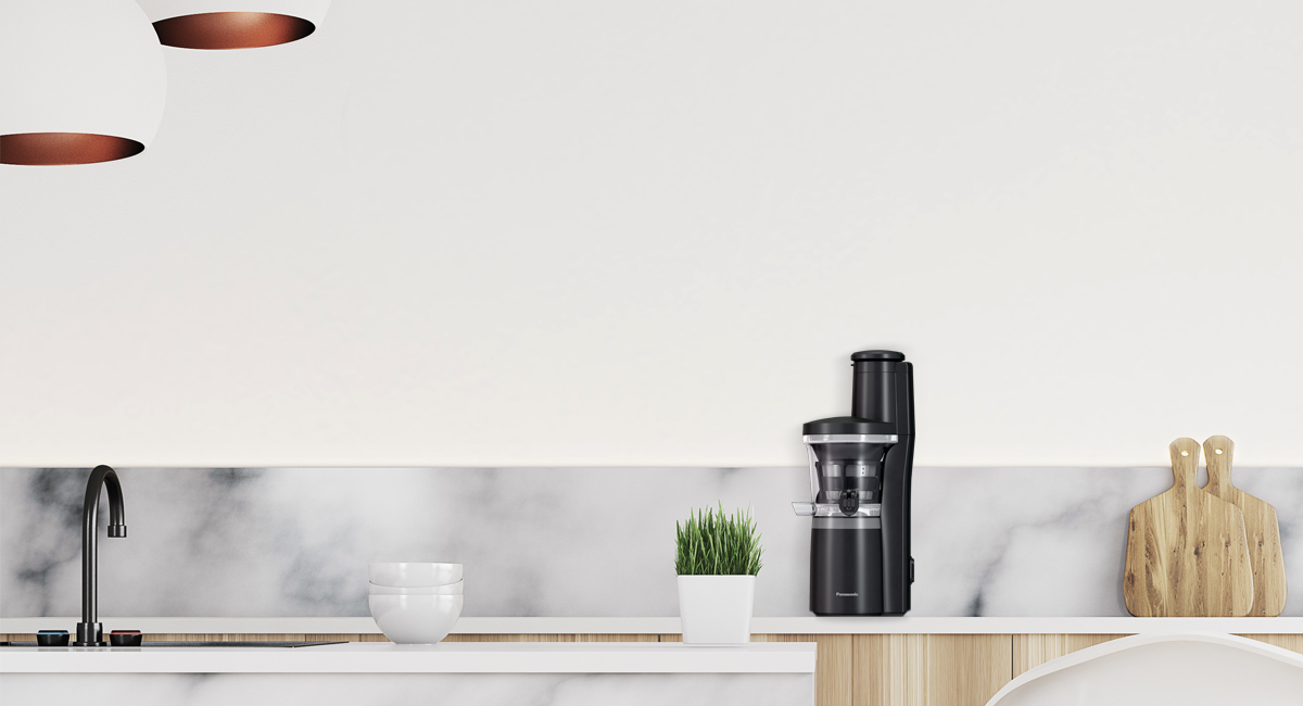 Sleek, slim design
looks great in any kitchen.