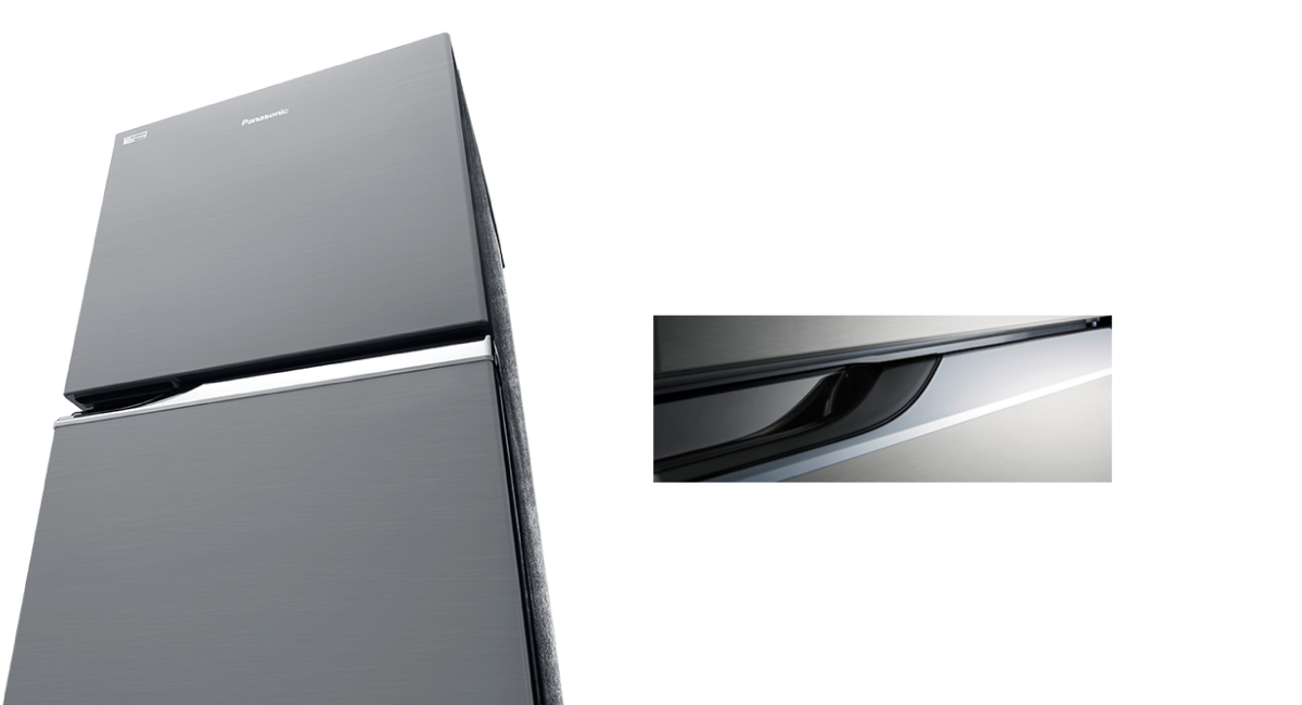 Flat door with crystal handle design