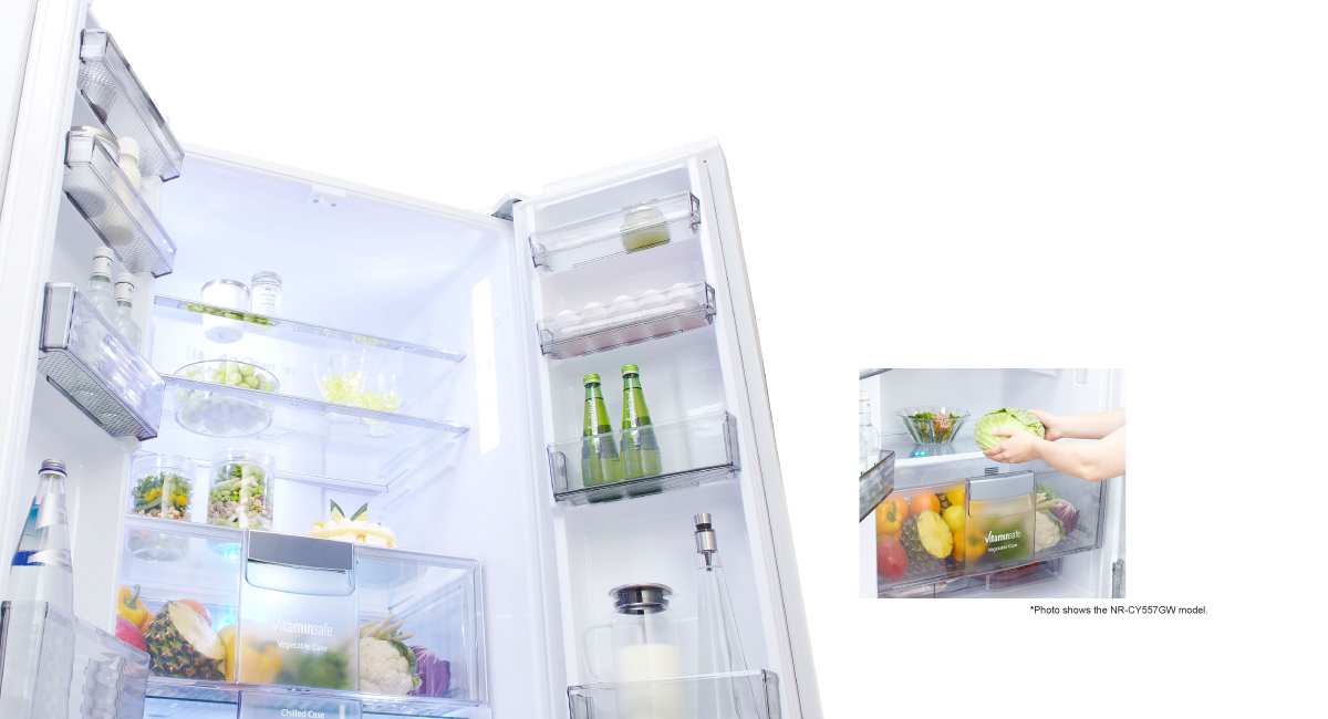 Top Fridge Design: Center Vegetable Case