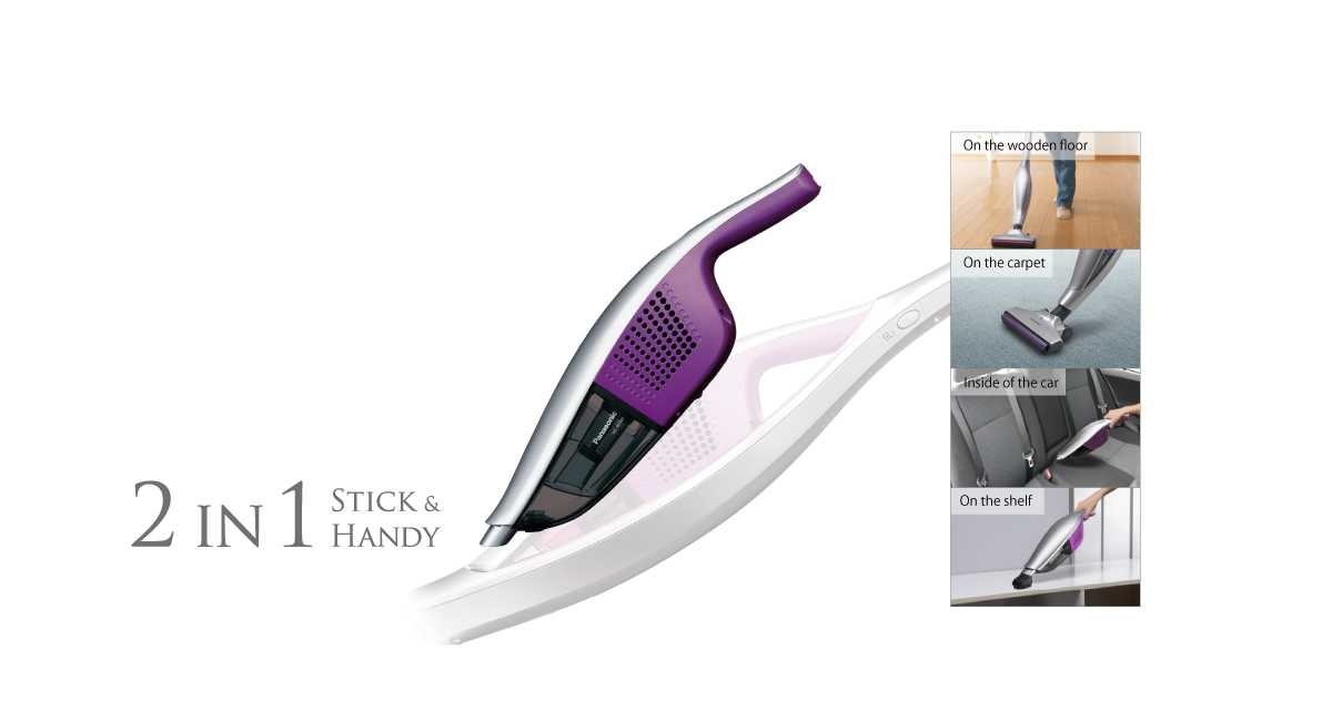 2-in-1
Stick & Handy