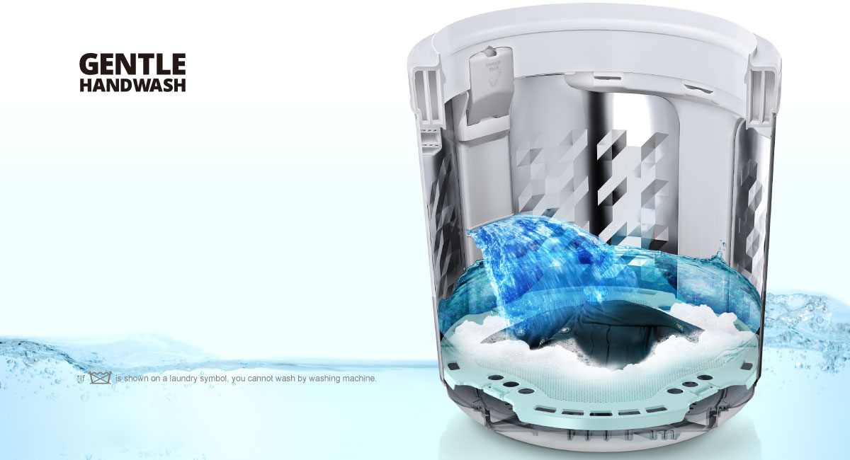 Gentle yet Through —
the Optimum Wash for
Delicate Clothes