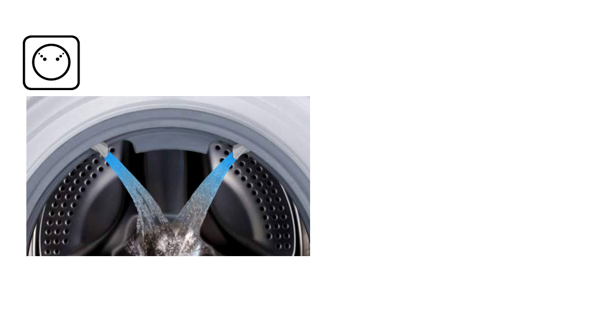 الغسيل بكفاءة عالية.
