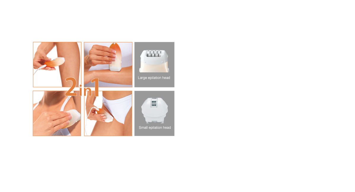 Care for the whole body with
three attachments