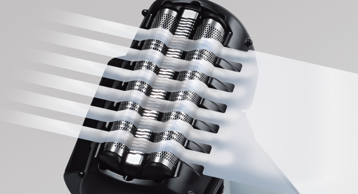 Foaming-through head