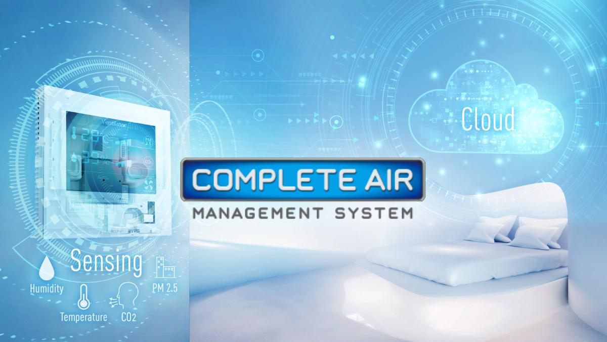 An image of an integrated solution for indoor air quality and comfort, the Complete Air Management System