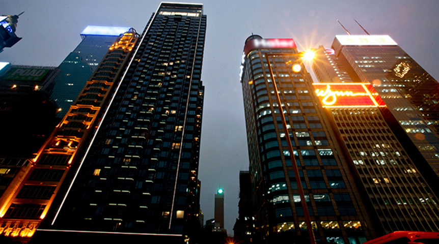 Hình ảnh một công trình nhà ở cao tầng ở Wanchai