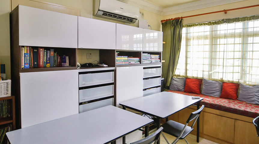 An image of a room installed with a Panasonic wall mounted air conditioner