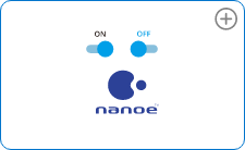 ไอคอนเปิดและปิด nanoe™ X 