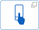 ikon menggunakan aplikasi